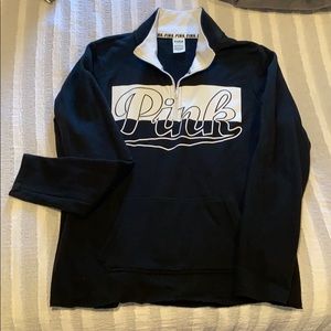 PINK quarter zip hoodie